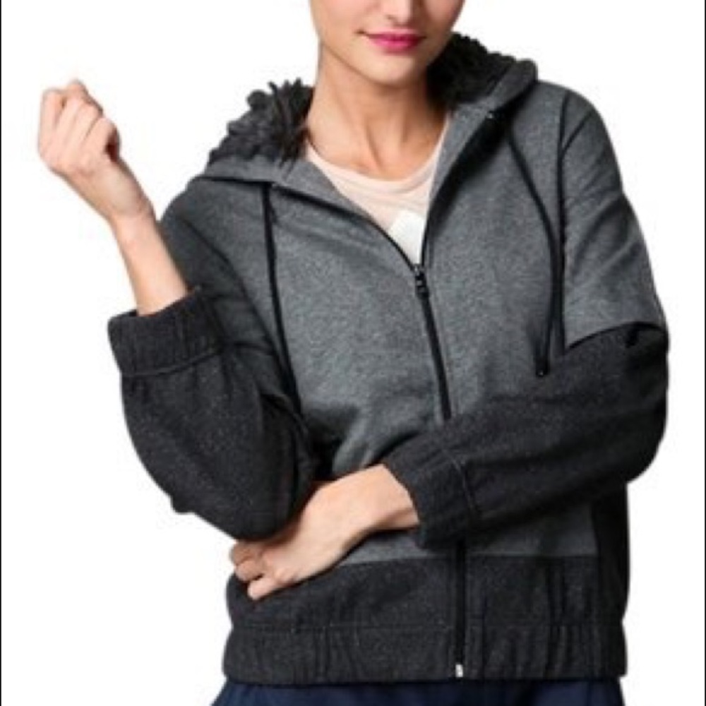 Marc Jacobs hooded faux fur sweatshirt